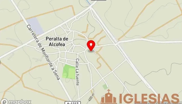 mapa de Ermita de San Juan Iglesia en Peralta de Alcofea