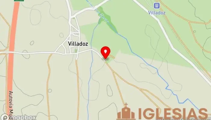 mapa de Ermita de San Martín Capilla en Villadoz