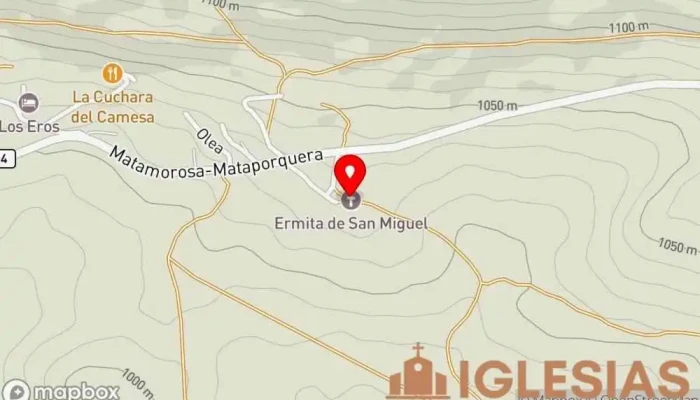 mapa de Ermita de San Miguel Capilla en Olea