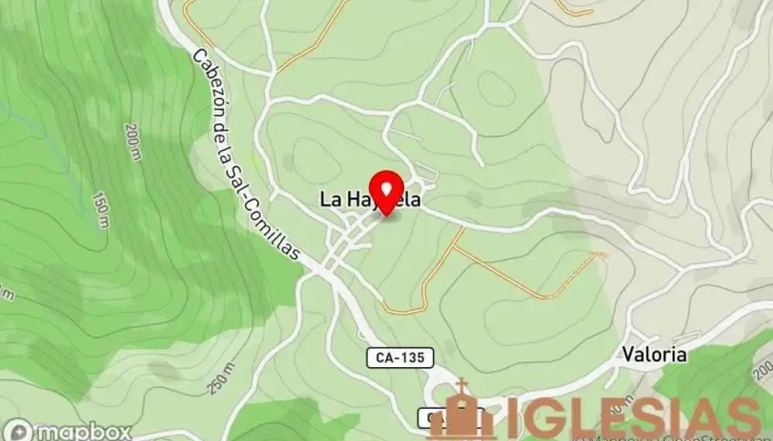 mapa de Ermita de San Nicolás Iglesia en La Hayuela