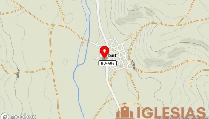 mapa de Ermita de San Pedro de los Templarios Iglesia católica en Isar