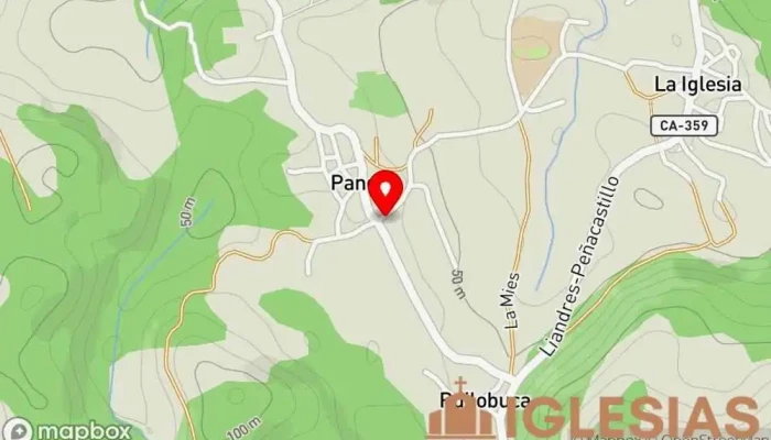 mapa de Ermita de San Roque Iglesia en Pando