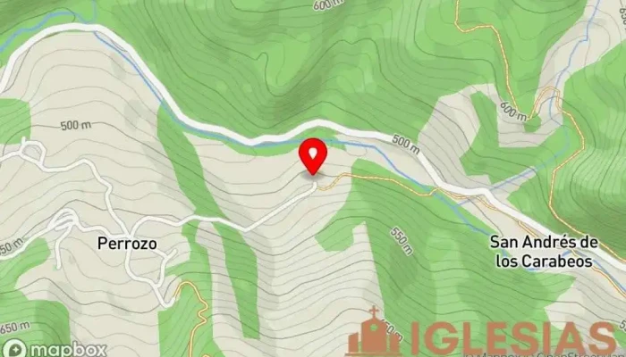 mapa de Ermita de San Roque Iglesia en Perrozo