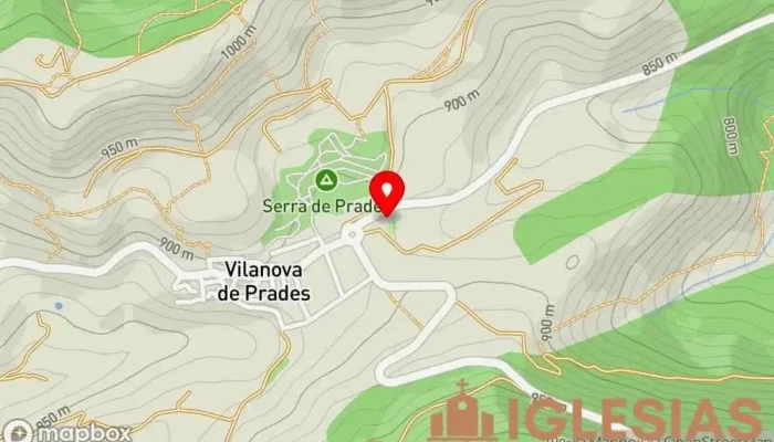 mapa de Ermita de Sant Antoni Iglesia en Vilanova de Prades