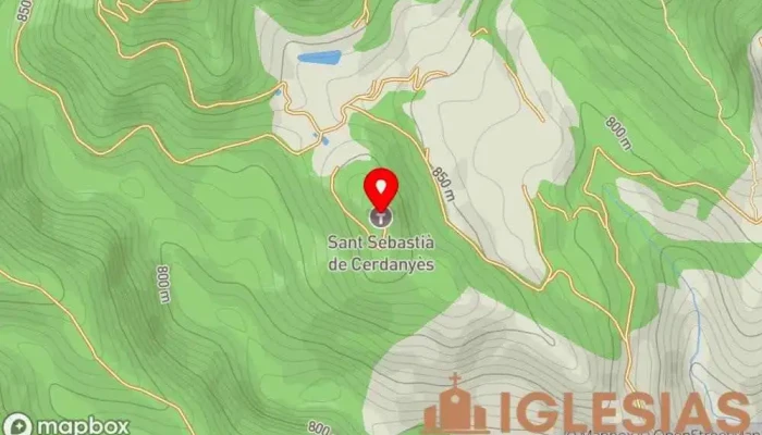 mapa de Ermita de Sant Sebastià de Cerdanyés Capilla en Lleida