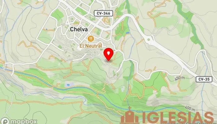 mapa de Ermita de Santa Cruz Capilla en Chelva