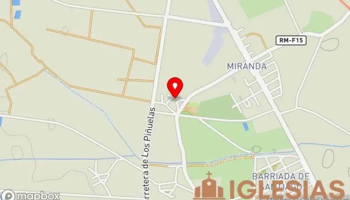 mapa de Ermita de Santiago Apóstol Iglesia en Murcia