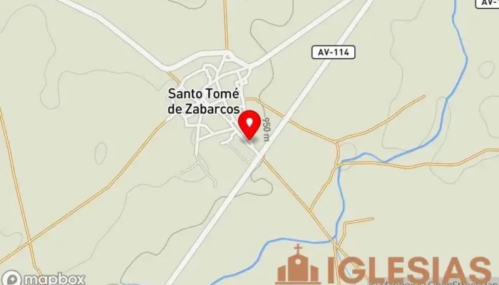 mapa de Ermita del Cristo del Humilladero Iglesia en Santo Tomé de Zabarcos