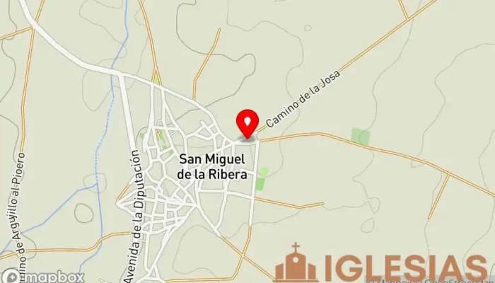 mapa de Ermita del Humilladero Iglesia en San Miguel de la Ribera