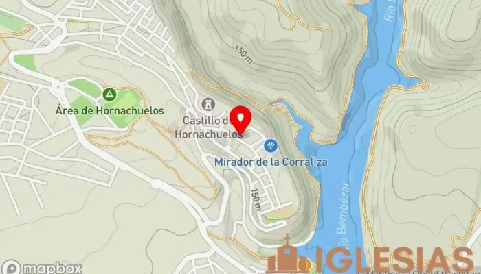 mapa de Ermita del Salvador o del Santo Cristo Iglesia en Hornachuelos