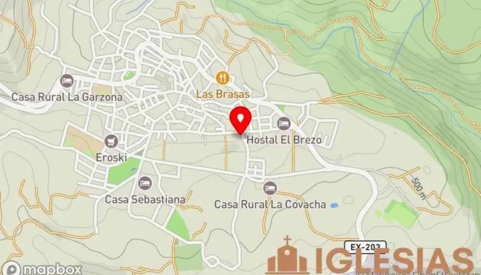 mapa de Ermita del Santísimo Cristo del Humilladero Iglesia en Losar de la Vera