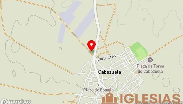 mapa de Ermita del Santo Cristo del Humilladero Iglesia católica en Cabezuela