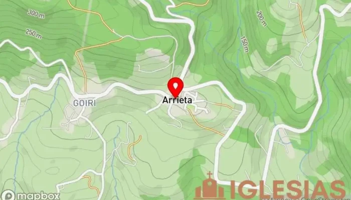 mapa de Ermita del Santo Cristo - Kurtzefixue Baseliza Iglesia en Arrieta