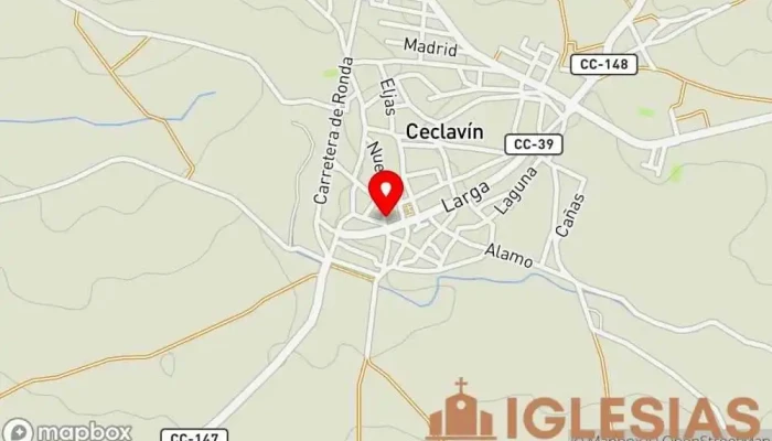 mapa de Ermita del Santo Cristo Iglesia en Ceclavín