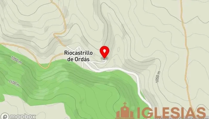 mapa de Ermita Iglesia en Santa María de Ordás