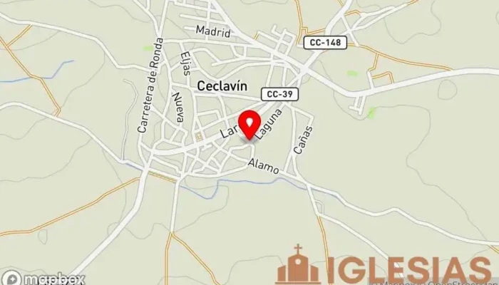 mapa de Ermita San Lorenzo Iglesia en Ceclavín