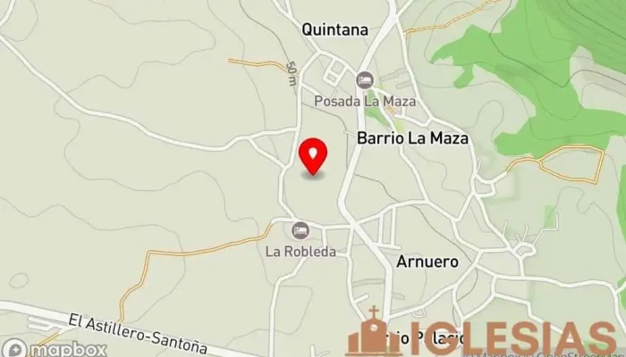 mapa de Ermita San Roque Iglesia en Arnuero