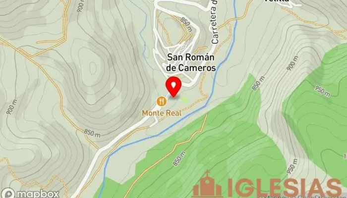 mapa de Ermita Virgen del Carmen Iglesia en San Román de Cameros