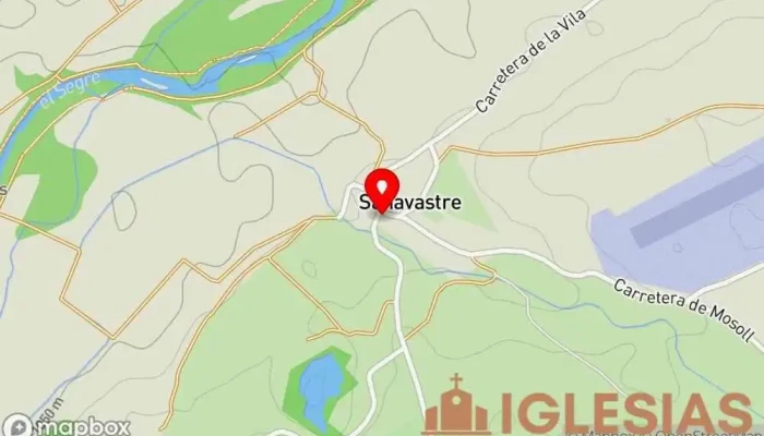 mapa de Església de Sant Iscle i Santa Victòria de Sanavastre Iglesia en Sanavastre