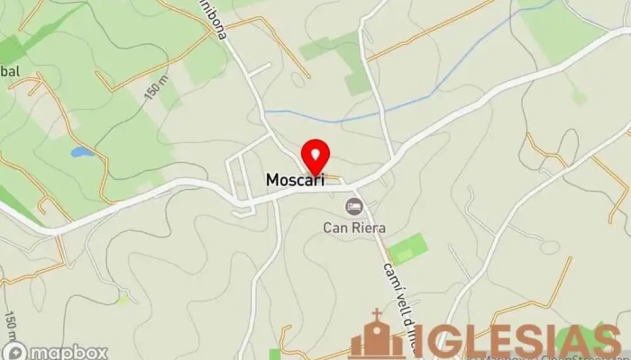 mapa de Església de Santa Anna de Moscari Iglesia en Moscari