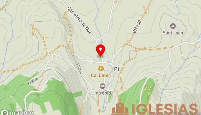 mapa de Església de Santa Eulàlia de Pi Iglesia católica en Pi