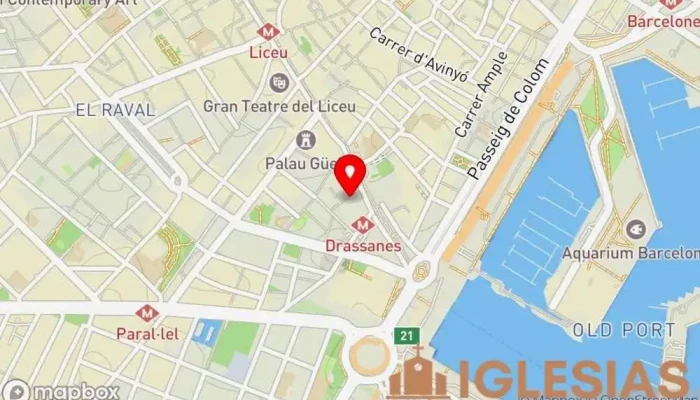 mapa de Església grecocatòlica ucraïnesa de Sant Josep, Santa Mònica i Sant Josafat Iglesia en Barcelona