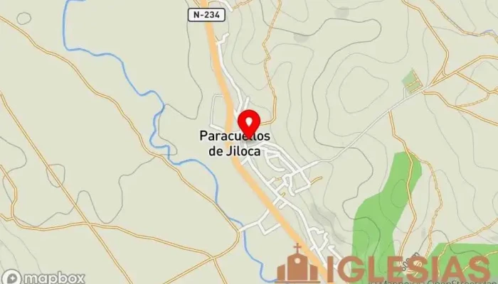 mapa de Franciscanas Misioneras de María Iglesia en Paracuellos de Jiloca