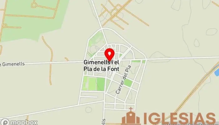 mapa de Gimenells  en Gimenells