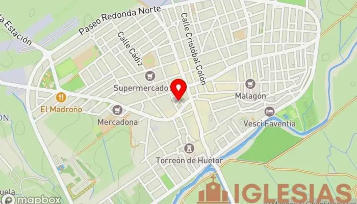 mapa de Hermandad de Nuestra Señora de los Dolores de Huetor Tajar Asociación u organización en Huétor Tájar