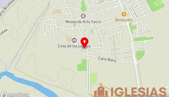 mapa de Hermandad del Amor y del Perdón de Lora del Río Iglesia católica en Lora del Río