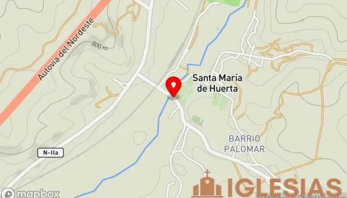 mapa de Hospedería Abadía Cisterciense Santa María de Huerta.  en Santa María de Huerta