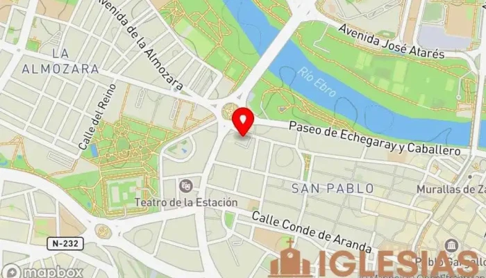 mapa de Iglesia Católica de Rito Oriental de Zaragoza Iglesia en Zaragoza