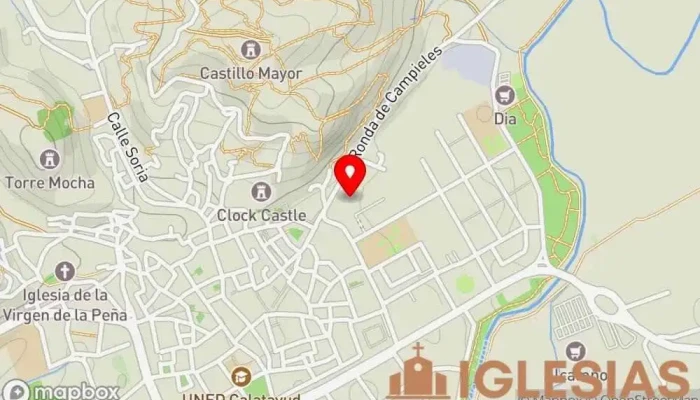 mapa de Iglesia católica ortodoxa Iglesia ortodoxa en Calatayud