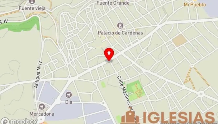 mapa de Iglesia Convento de San José Iglesia en Ocaña