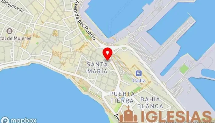 Iglesia Conventual De Santo Domingo Cadiz Del Rosario Mapa - Cádiz