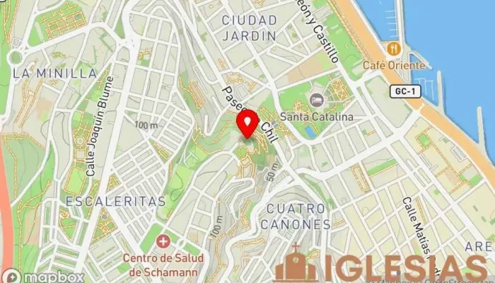 mapa de Iglesia Coreana de Altavista Iglesia en Las Palmas de Gran Canaria