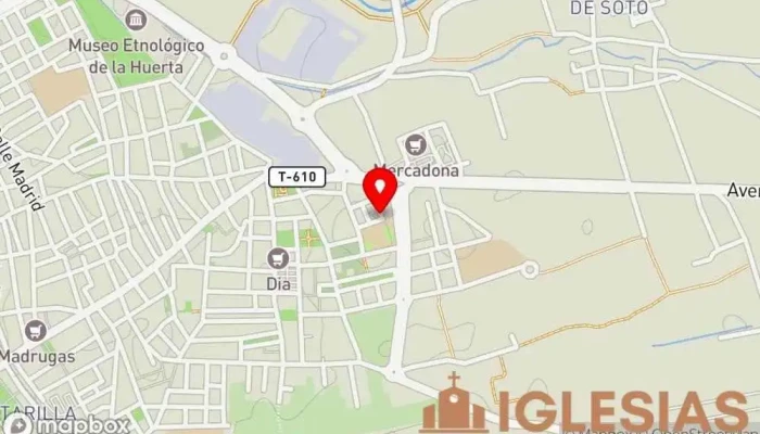 mapa de Iglesia Cristiana Evangelica A los Pies Del Rey Alcantarilla Iglesia cristiana en Alcantarilla