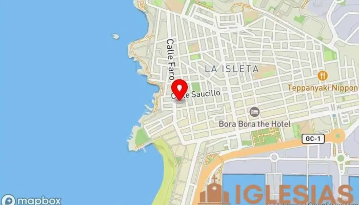 mapa de Iglesia Cristiana Evangélica Iglesia evangélica en Palmas de Gran Canaria (las)