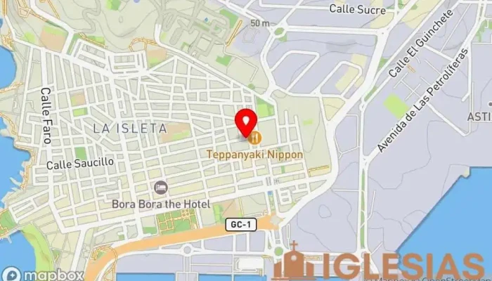 mapa de Iglesia Cristiana Reformada de Canarias - Gran Canaria Lugar de culto en Las Palmas de Gran Canaria