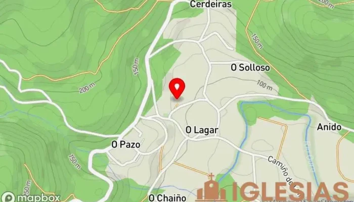 mapa de Iglesia da Santa Eulalia de Frexulfe Iglesia en Lugo