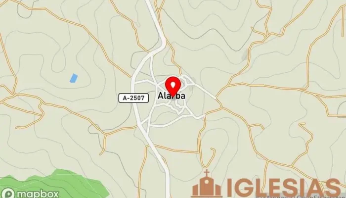 mapa de Iglesia de Alarba Iglesia católica en Alarba