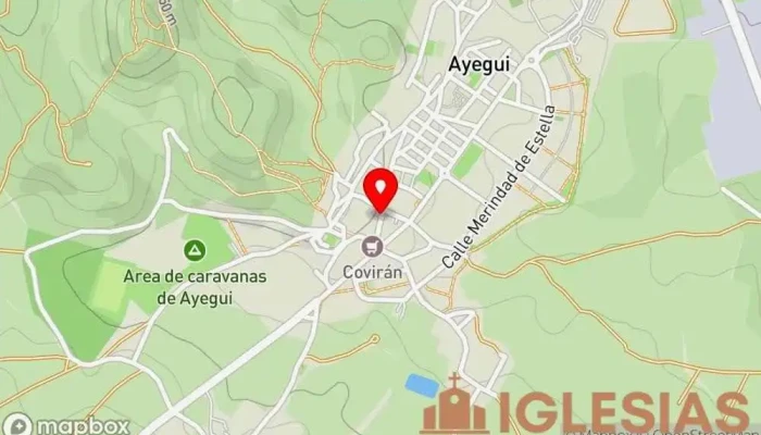 mapa de Iglesia de Ayegui Iglesia católica en Ayegui