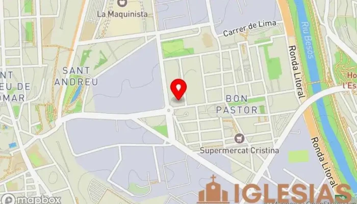 mapa de Iglesia de Cristo Ebenezer Getsemani Barcelona Iglesia en Barcelona