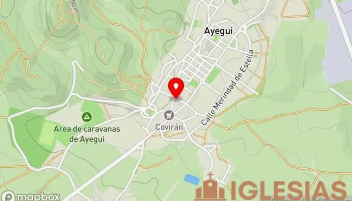 mapa de Iglesia de de San Martín Iglesia católica en Ayegui