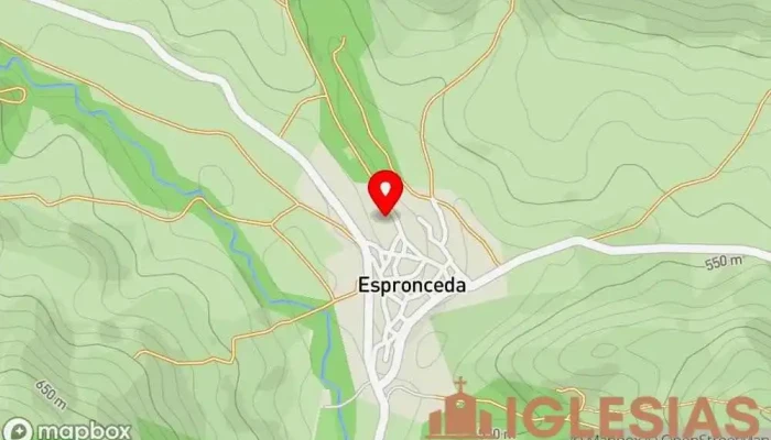 mapa de Iglesia de Espronceda Iglesia católica en Espronceda