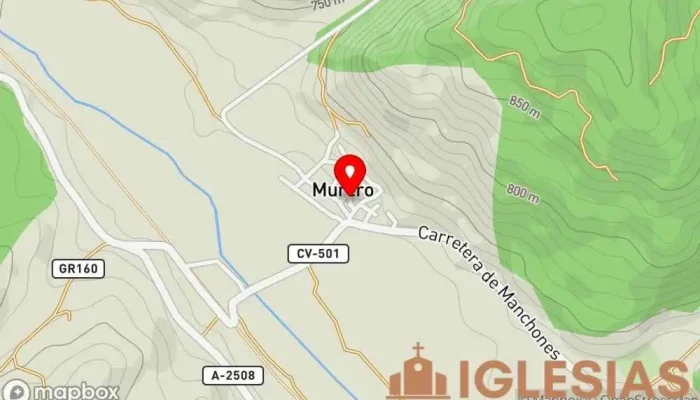 mapa de Iglesia de la Asuncion de Nª Sª Siglo XVI Iglesia en Murero