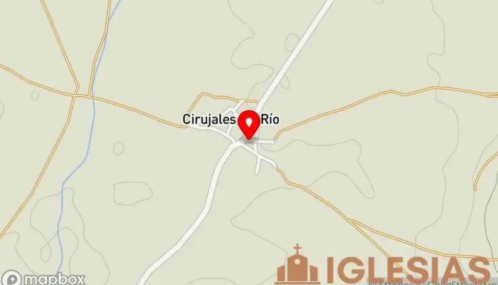 mapa de Iglesia de La Asunción de nuestra señora Iglesia católica en Cirujales del Río