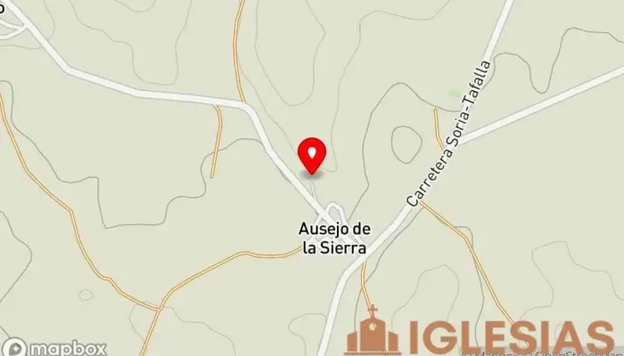 mapa de Iglesia de la Asunción de Nuestra Señora Parroquia en Ausejo de la Sierra