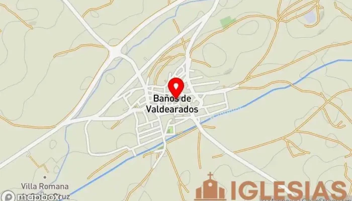 mapa de Iglesia de la Asunción de Nuestra Señora Iglesia en Baños de Valdearados