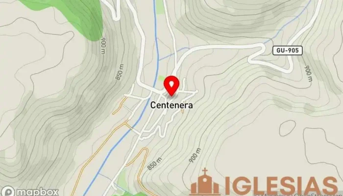 mapa de Iglesia de la Asunción Lugar de culto en Centenera